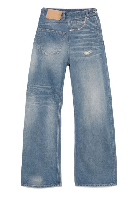 twist wide leg jeans woman blue MM6 MAISON MARGIELA | S52LA0243 M30016961
